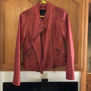 Faux leather jacket